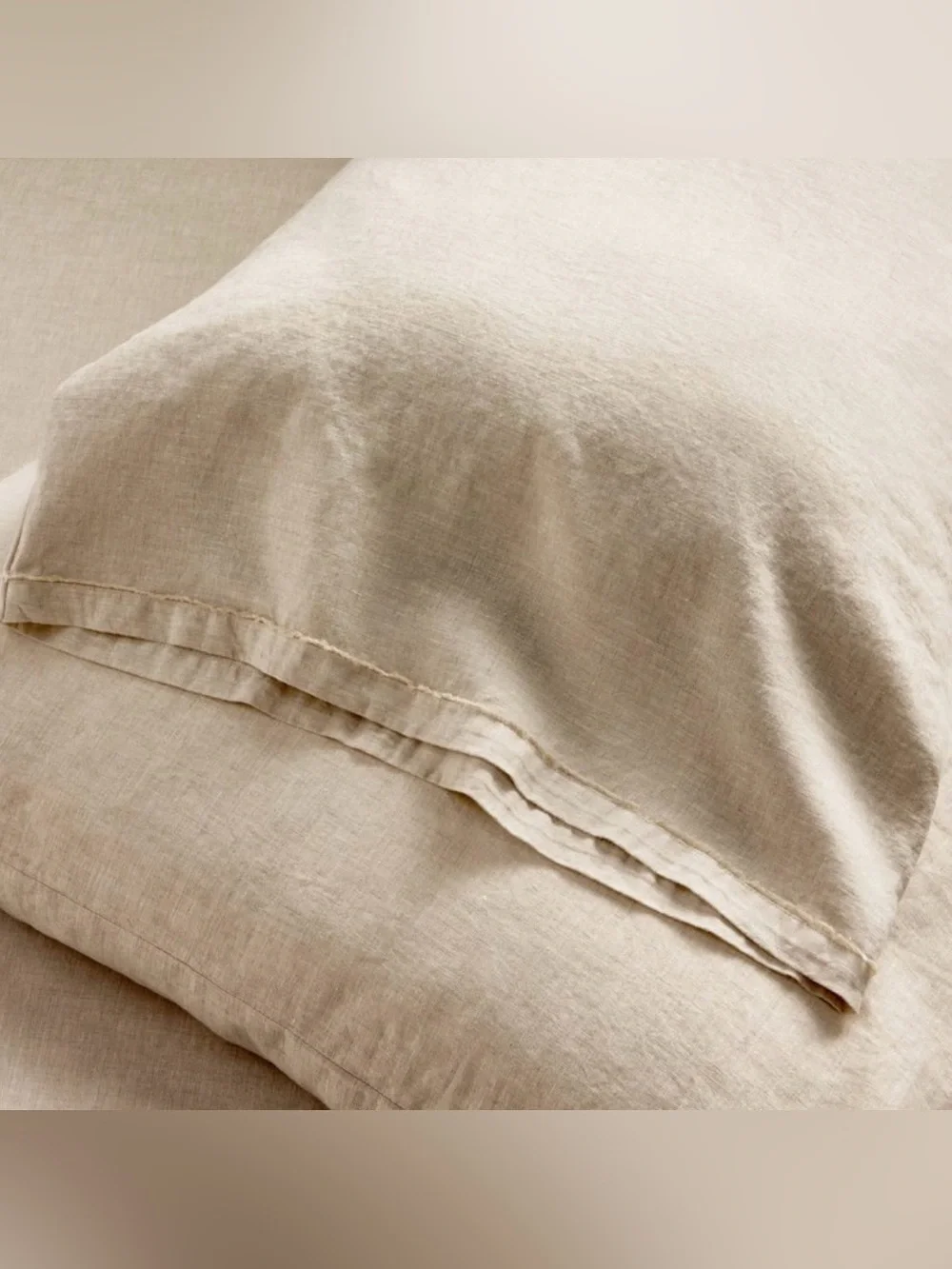 Casaluna Neutral Beige European Flax Linen Full Sheet Set